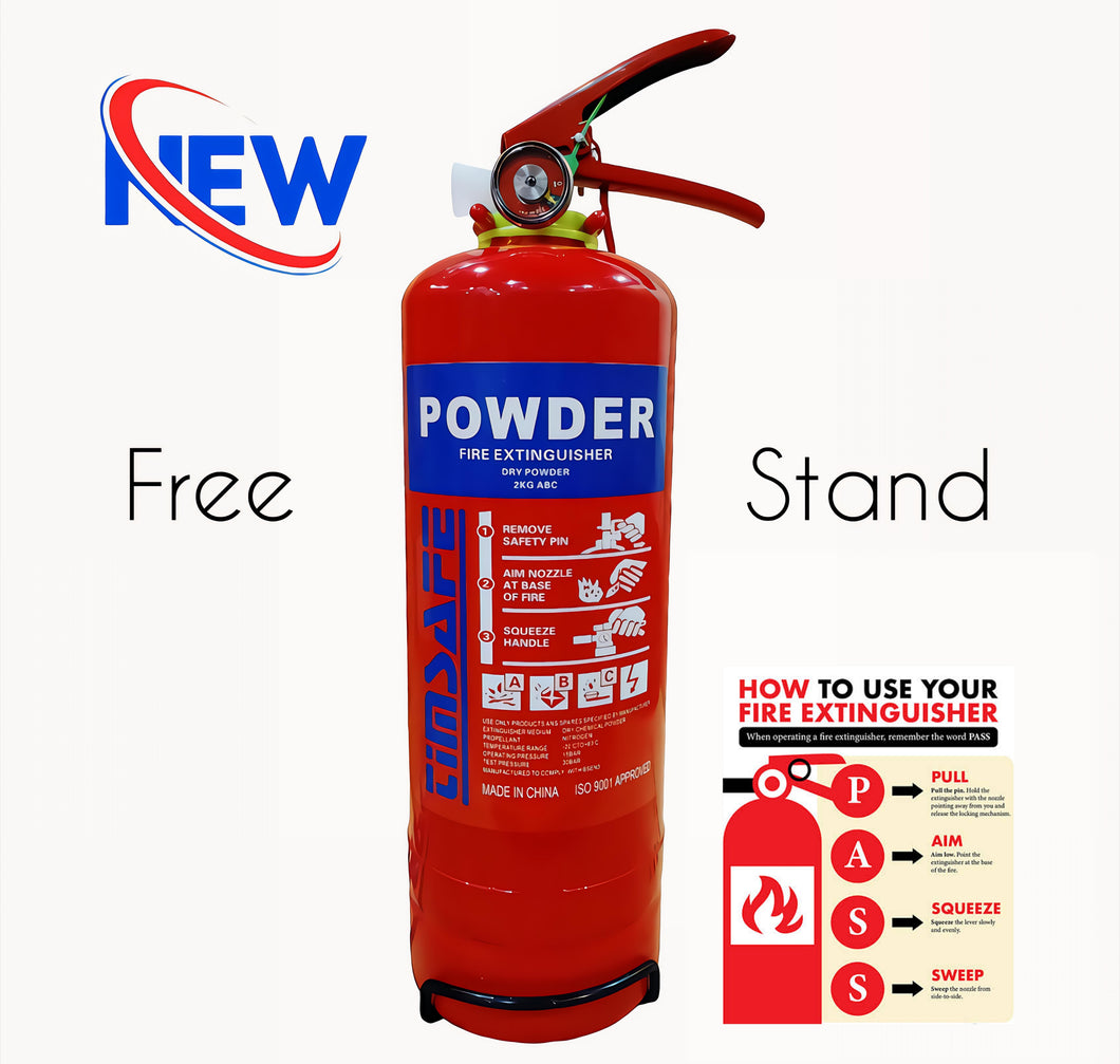 Fire Extinguisher 2kg Dcp (Powder)